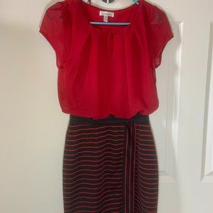 Red professional dress